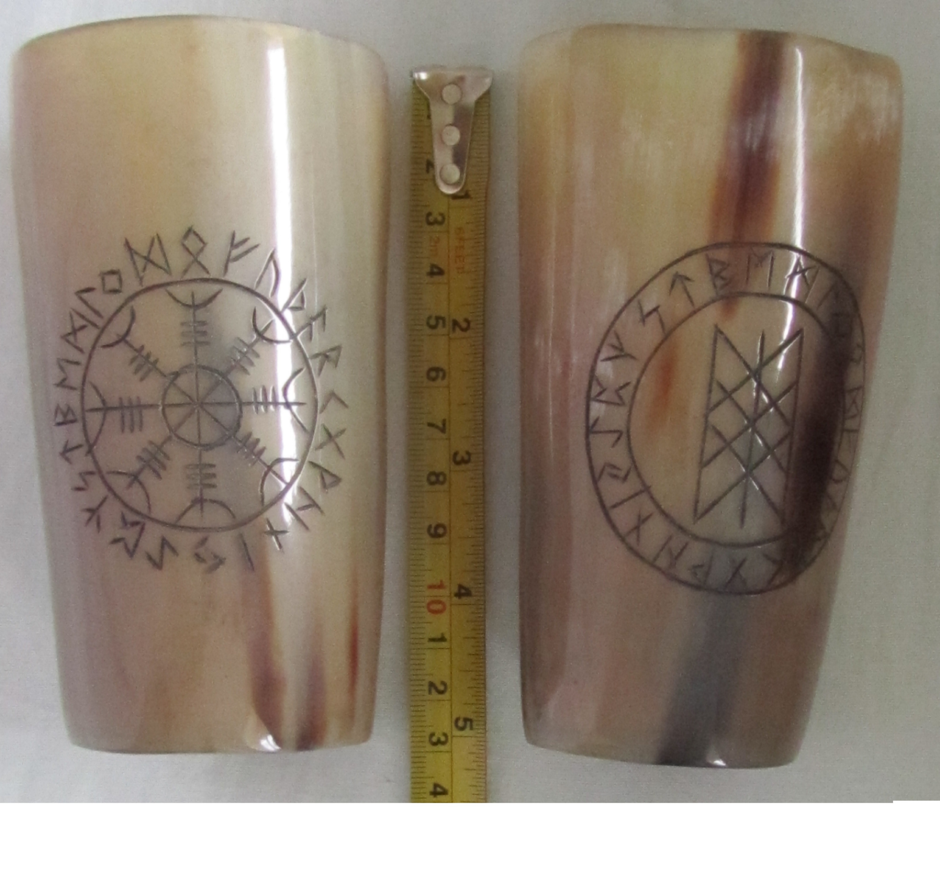 Set of  2 Horn glass, mug 